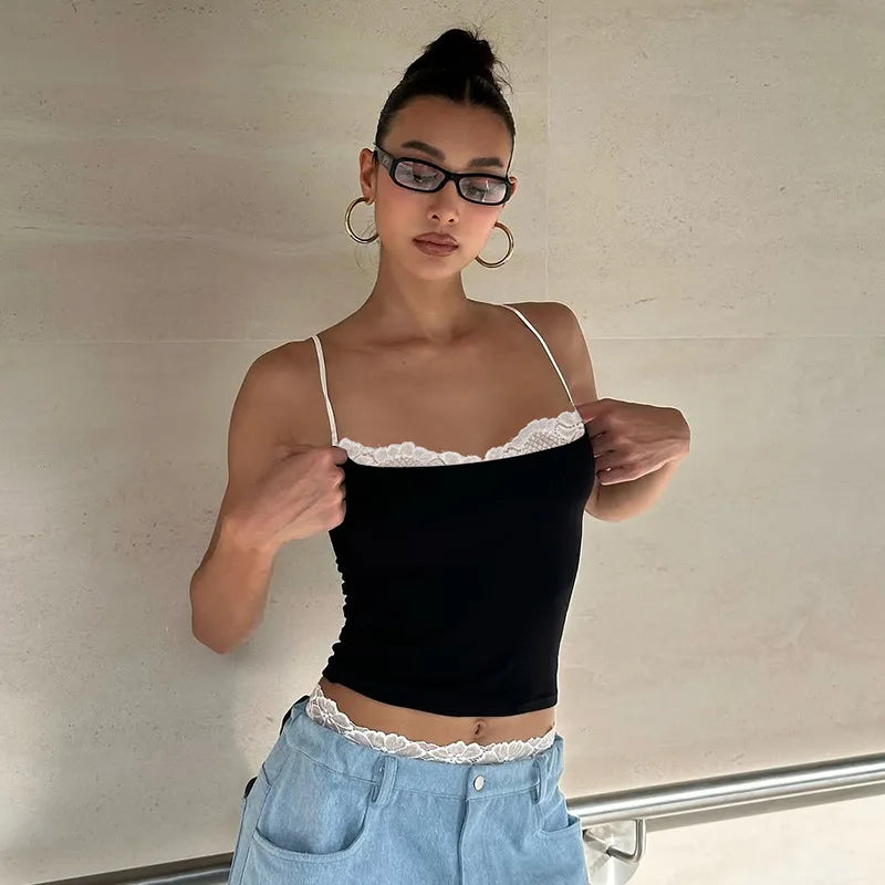 Coquette Lace Trim Camisole