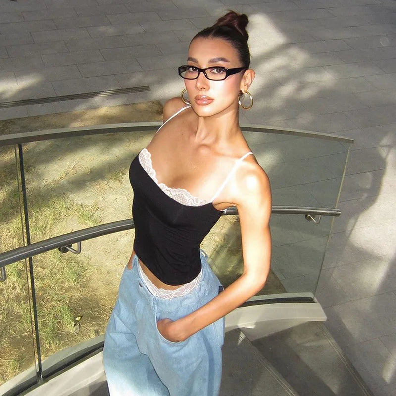 Coquette Lace Trim Camisole