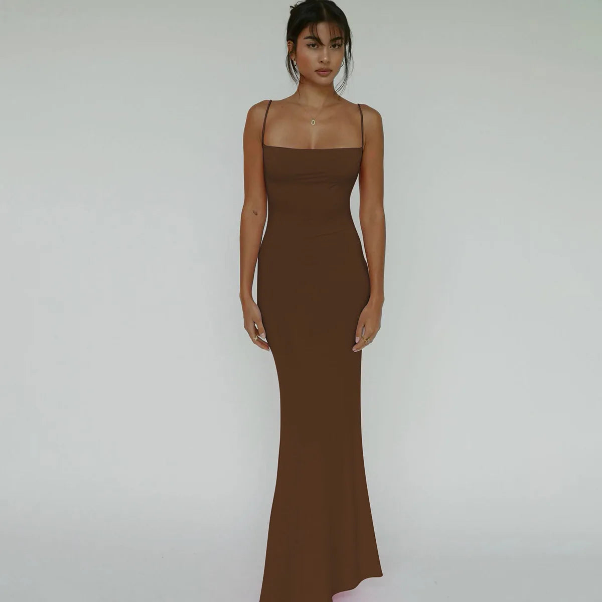 Serena Draped Backless Maxi Dress