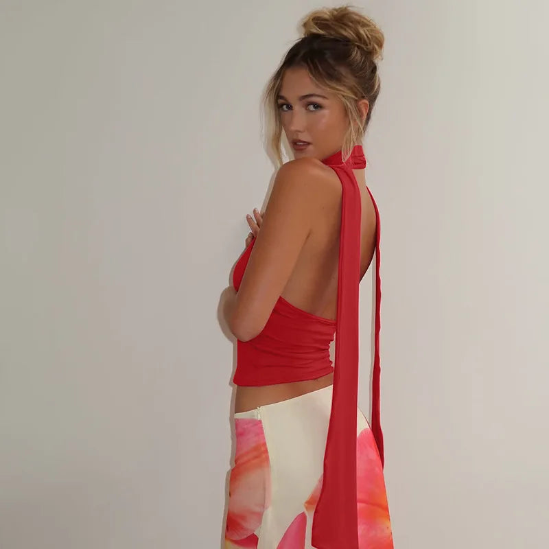 Riviera Wrap Halter Top